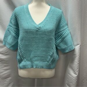 Sundance Women's‎ Teal V-Neck Sweater Size PL
